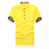 t-shirt discount burberry hommes cotton 1856 founded bw0030 yellow